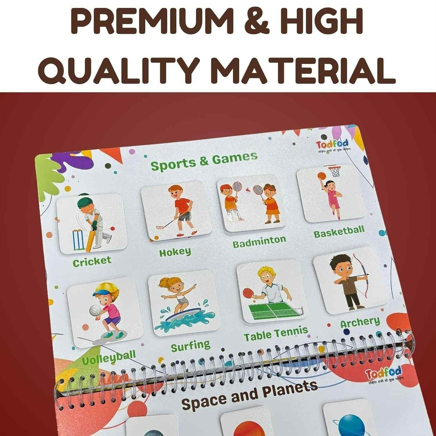 TodFod Bade Natkhat All in One Early Learning Board Book For Kids