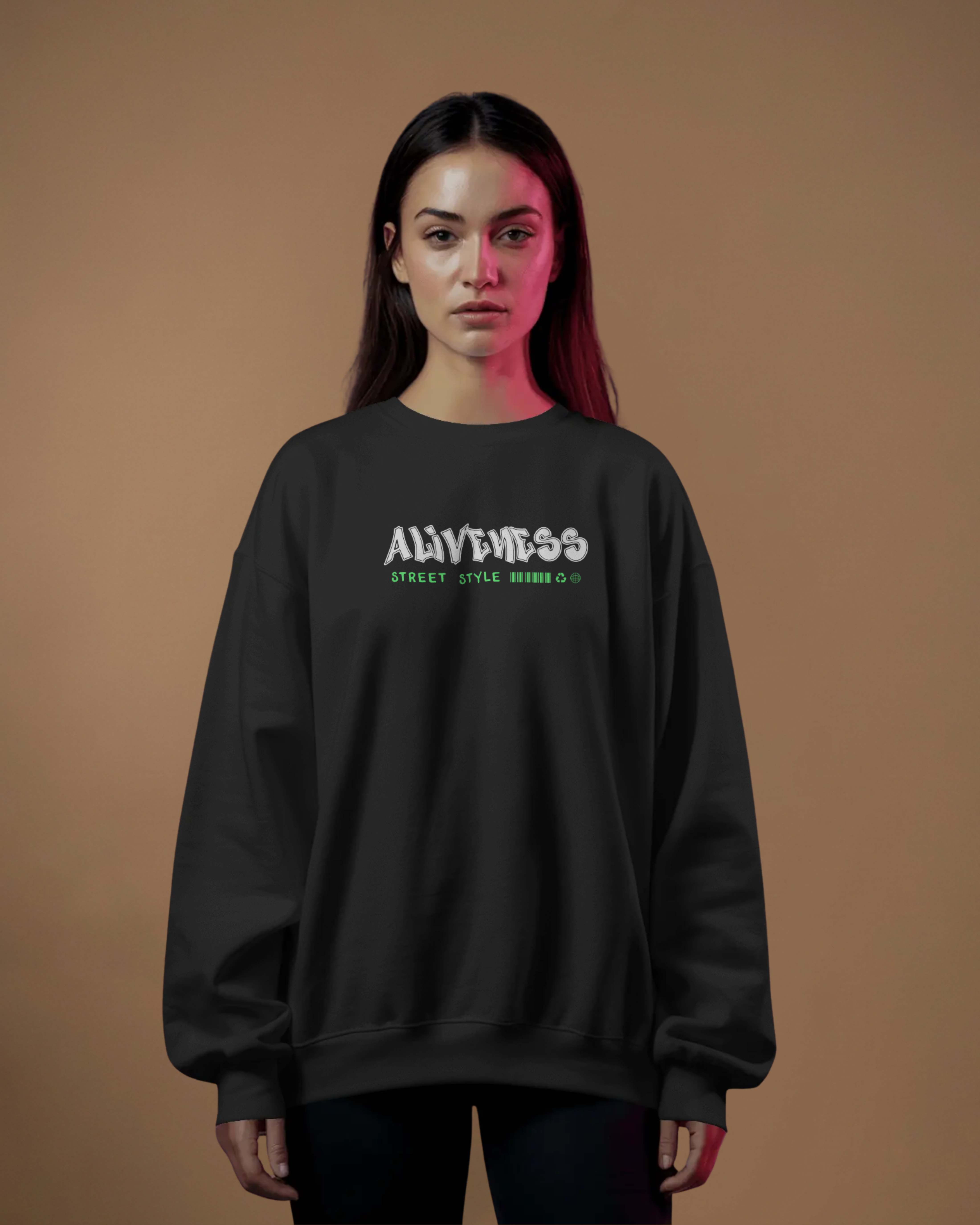 ALIVENESS Sweatshirt (Black)