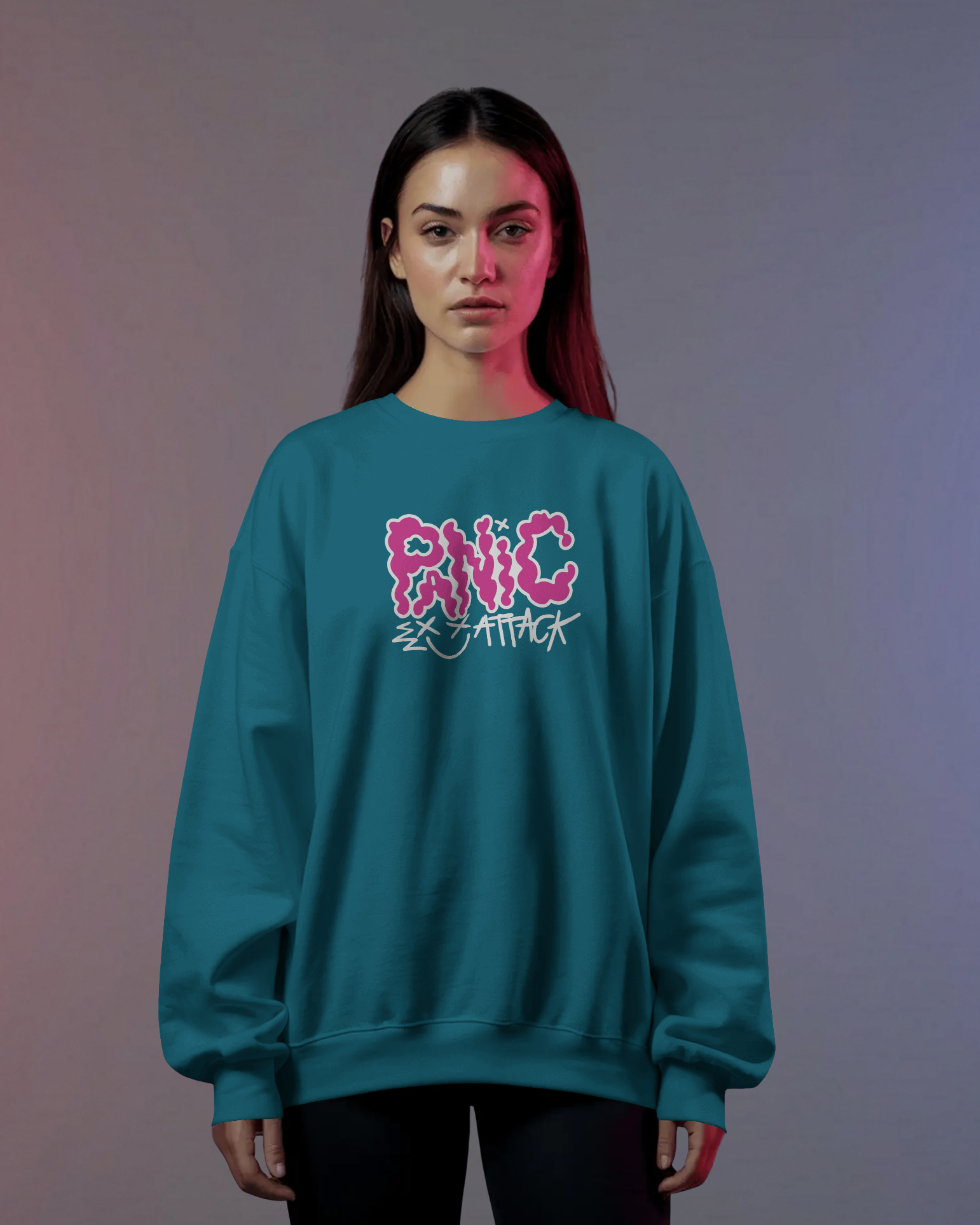 PANIC Sweatshirt (Teal)