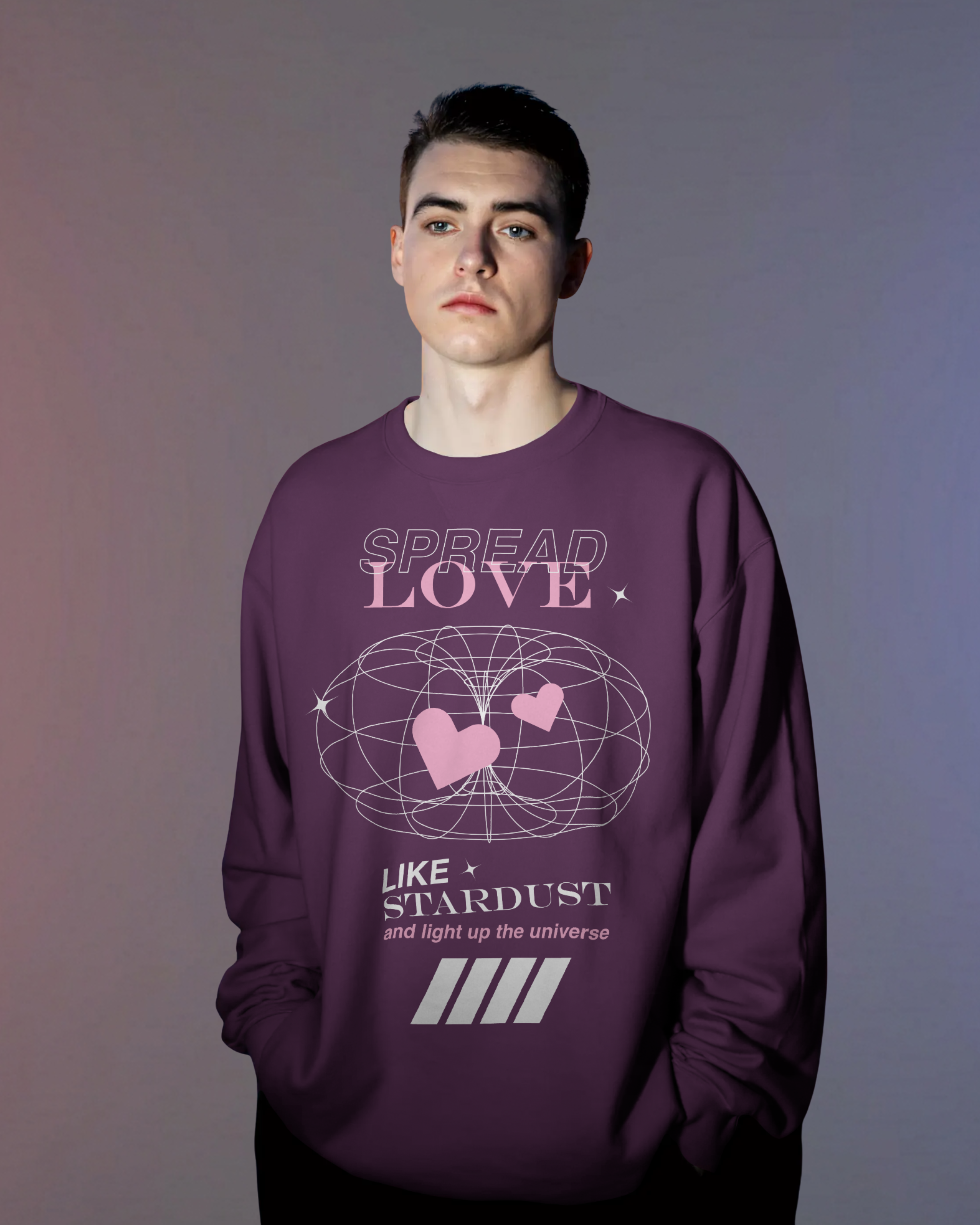 LOVE Sweatshirt (Dark Purple)