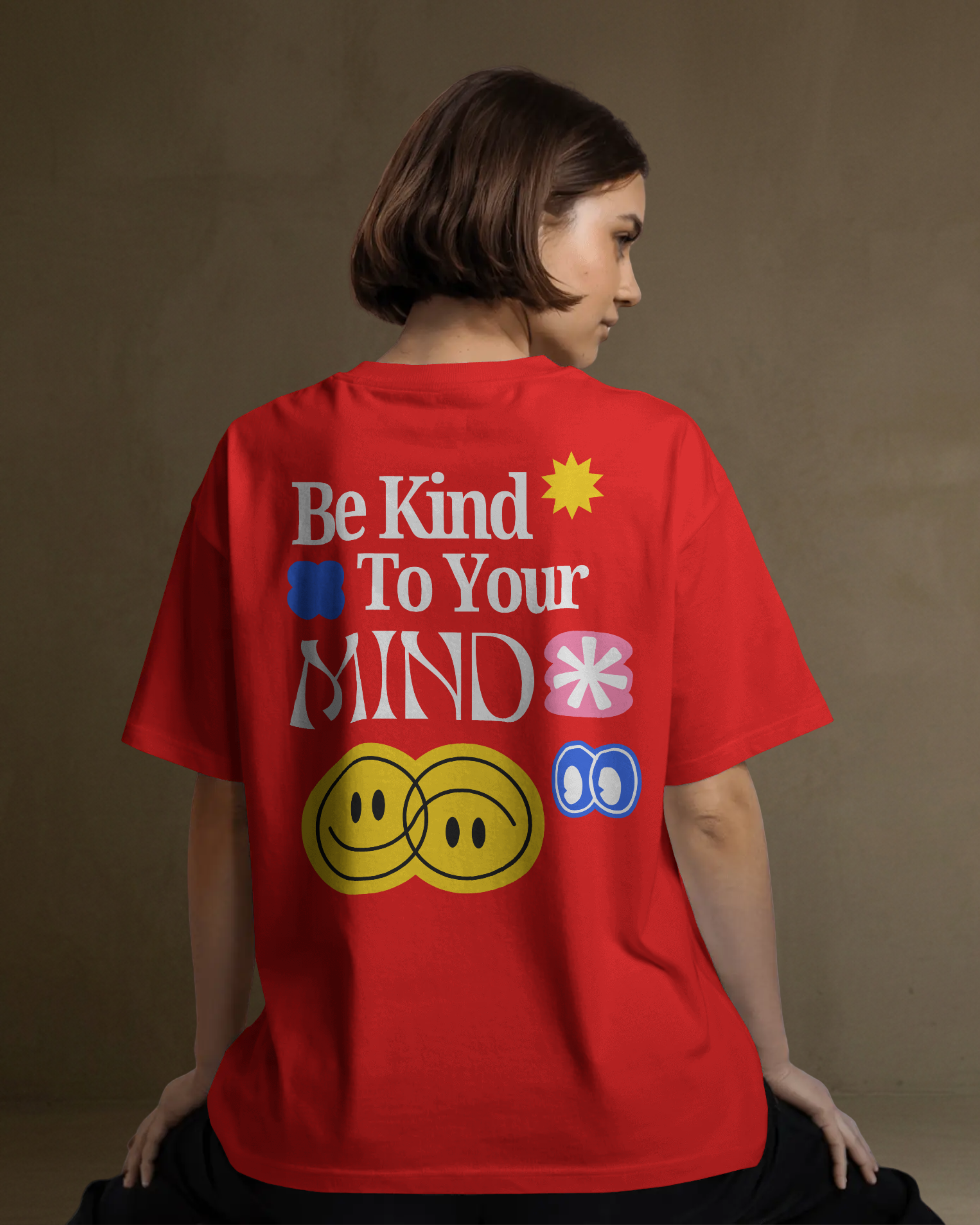 MIND Oversize Tshirt (Red)