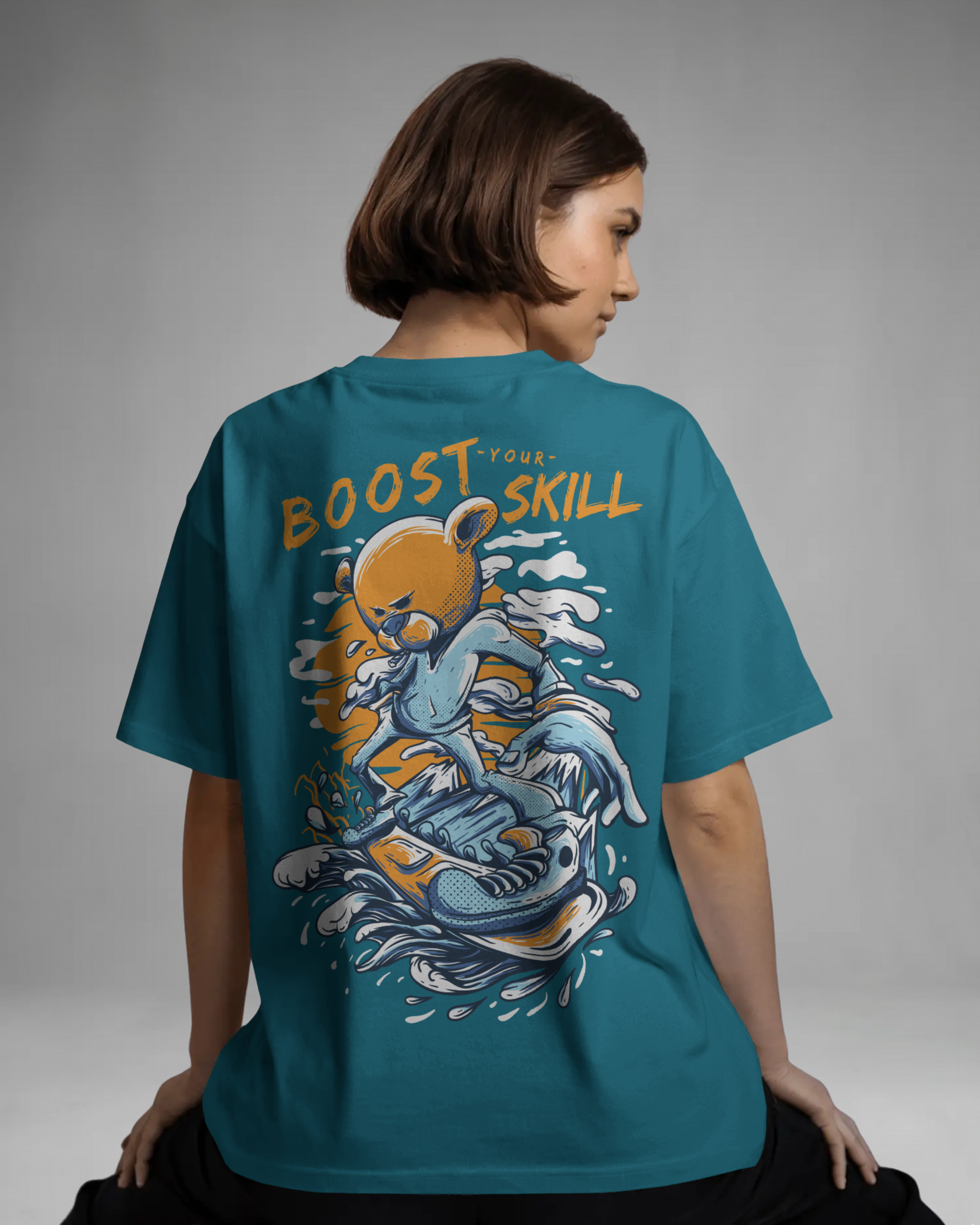 BOOST SKILL Tshirt (Vrystal Teal)