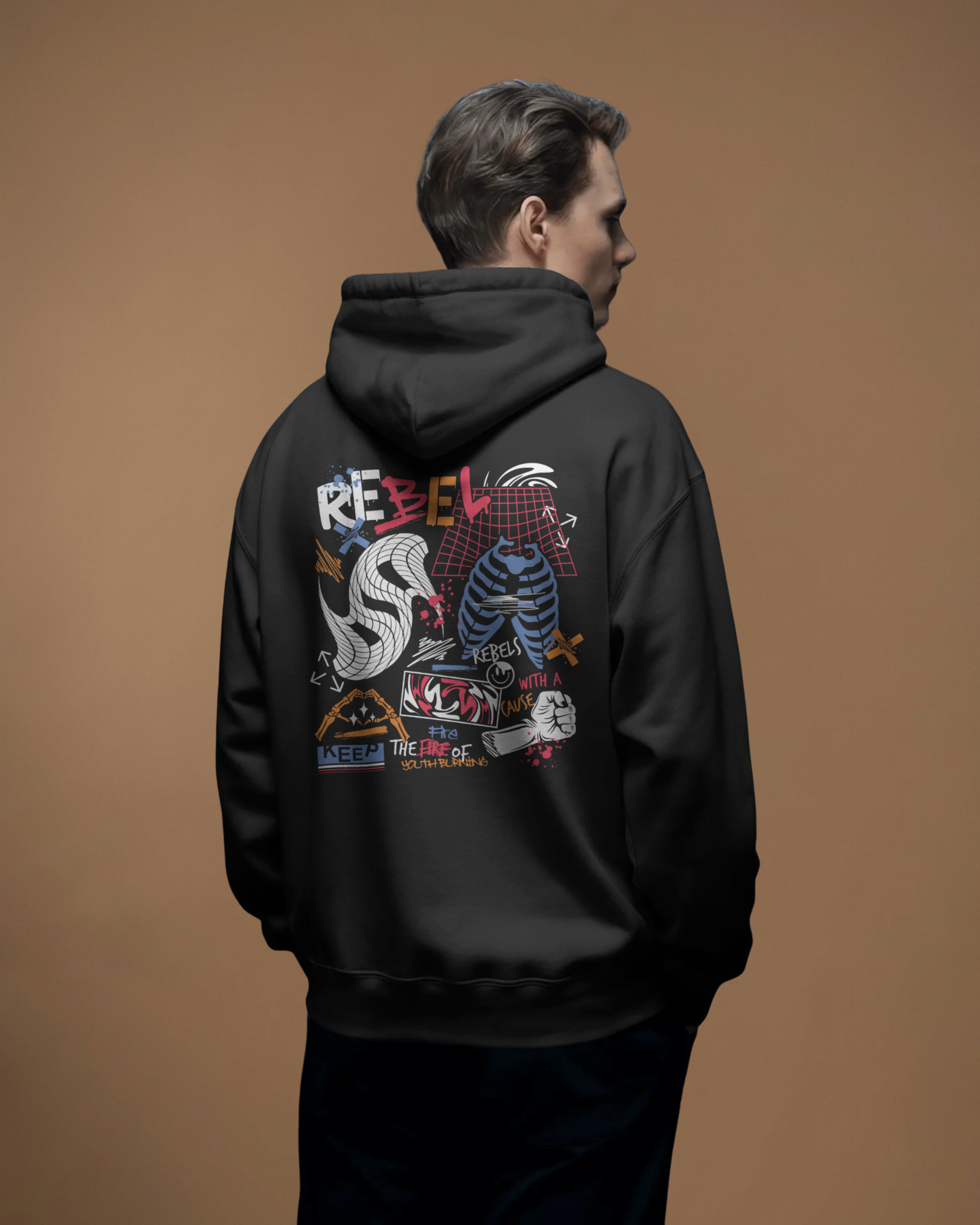REBEL Hoodie (Black)