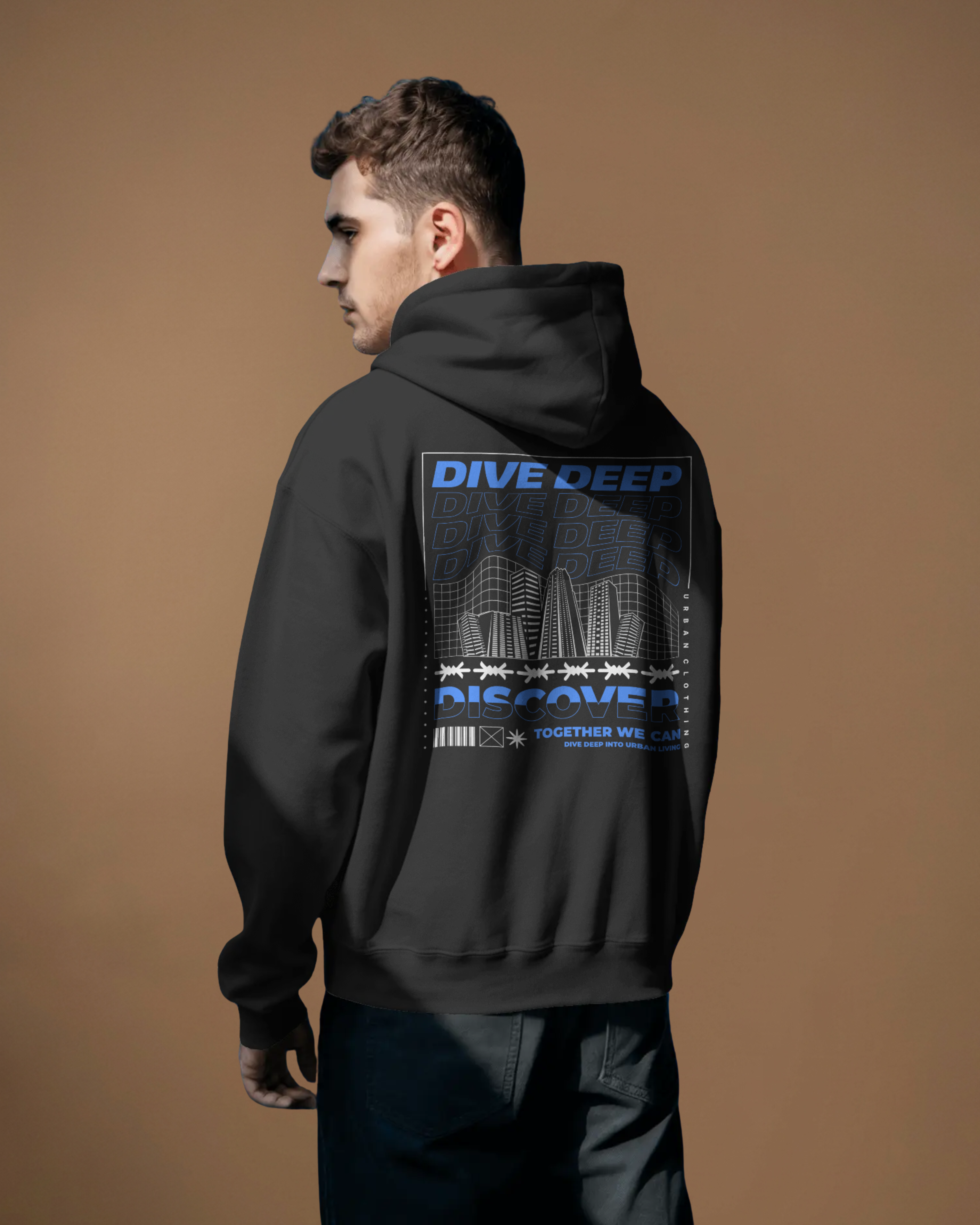 DIVE DEEP Hoodie (Black)