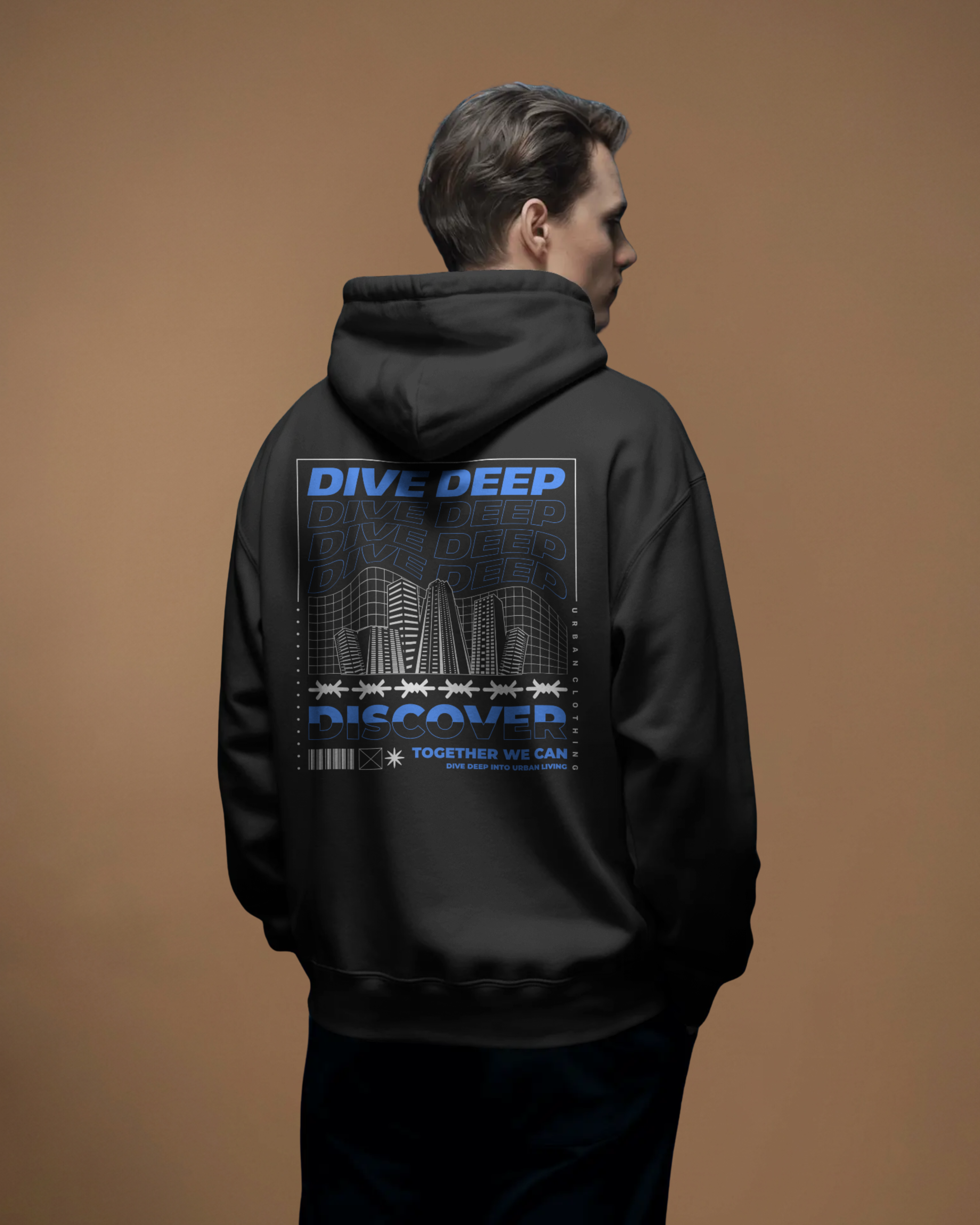 DIVE DEEP Hoodie (Black)