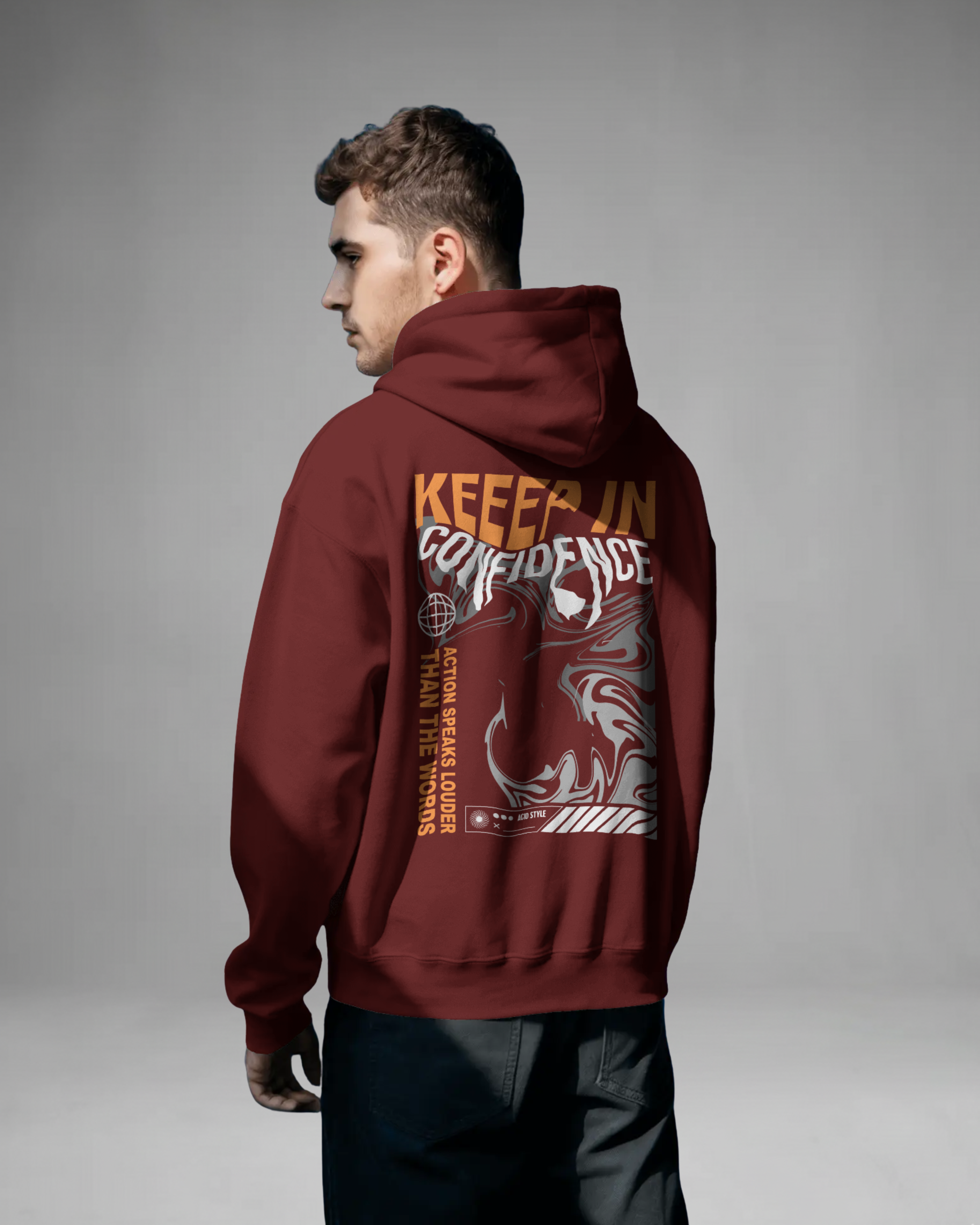 CONFIDENCE Hoodie (Maroon)