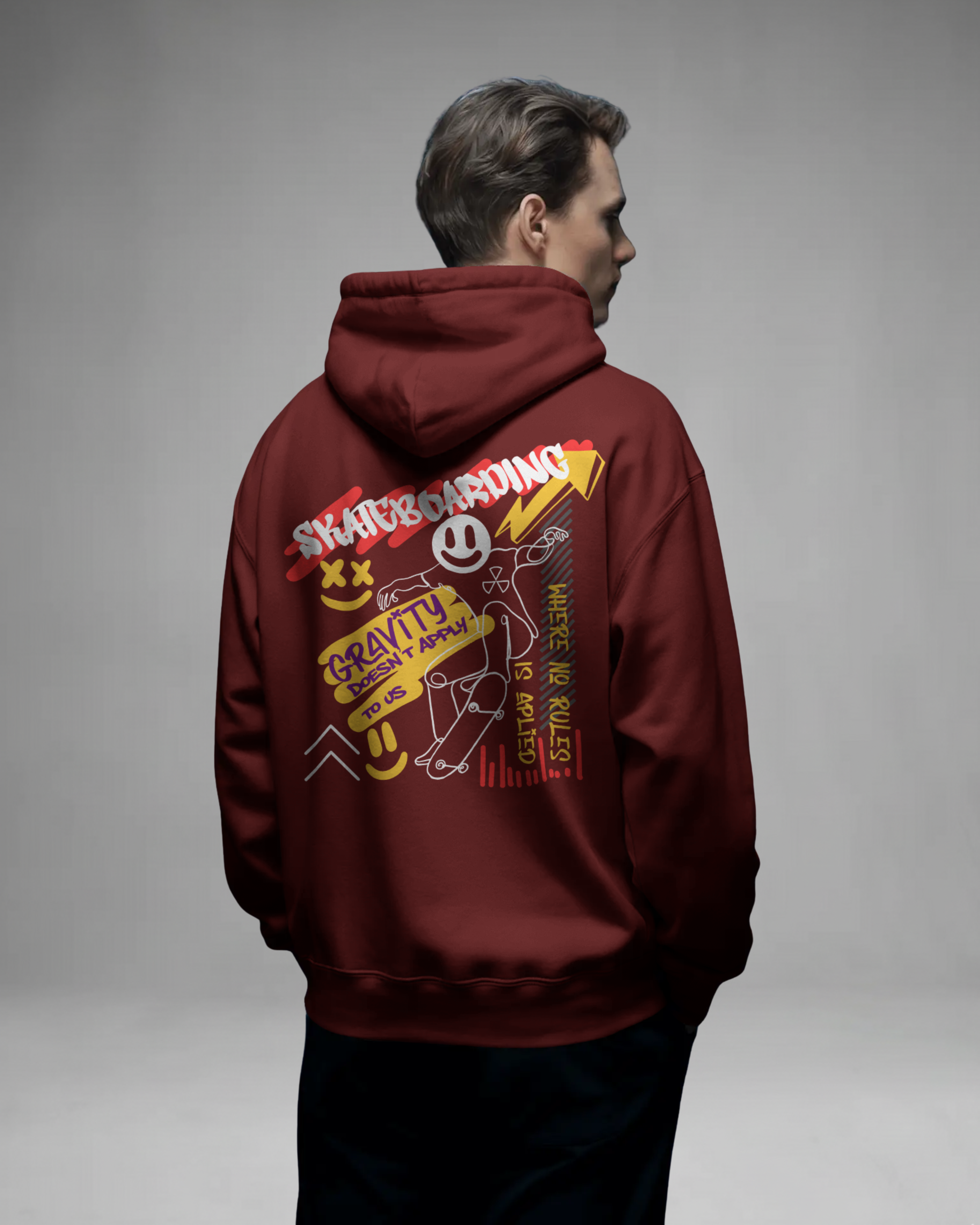SKATEBOARD Hoodie (Brown)