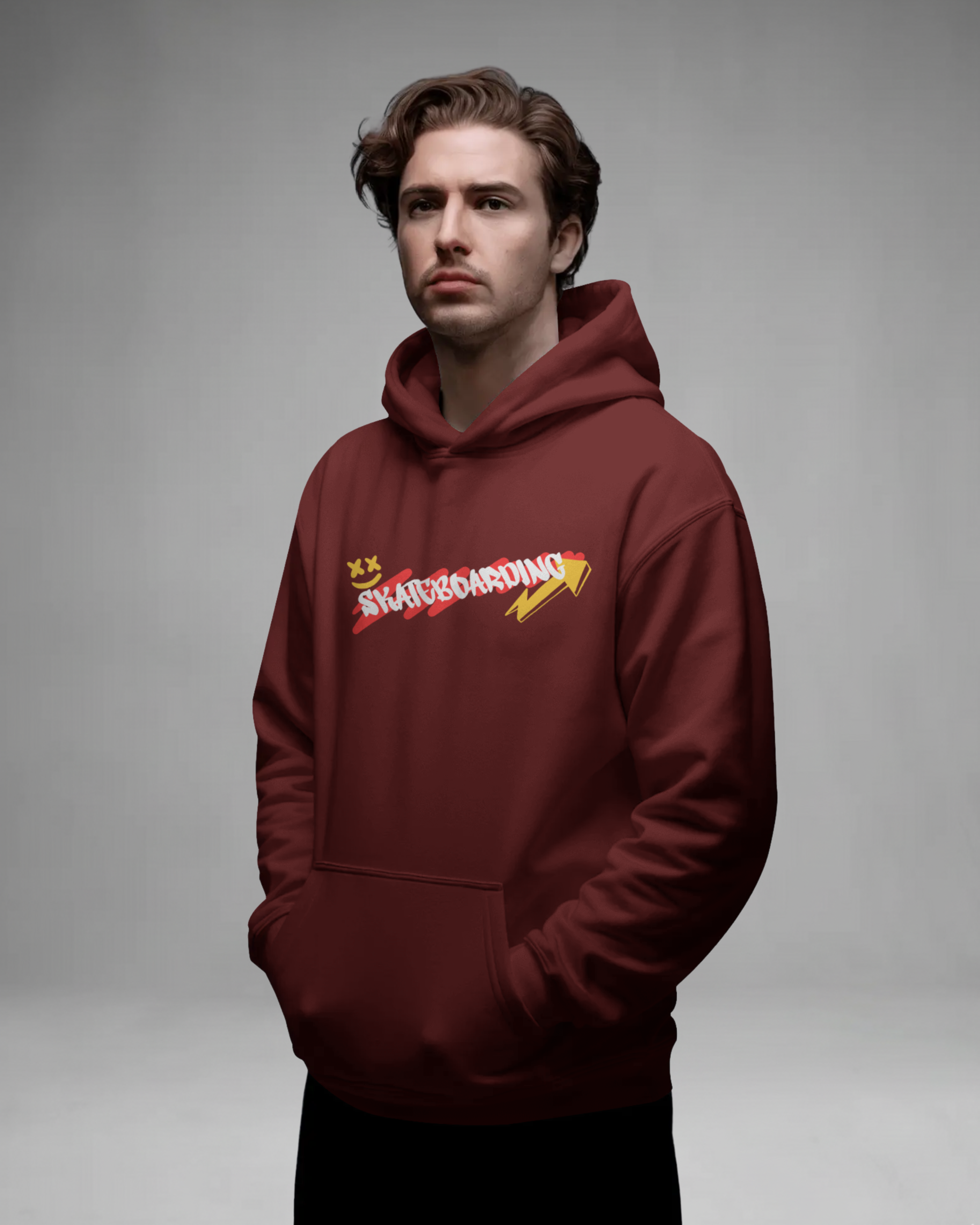 SKATEBOARD Hoodie (Brown)