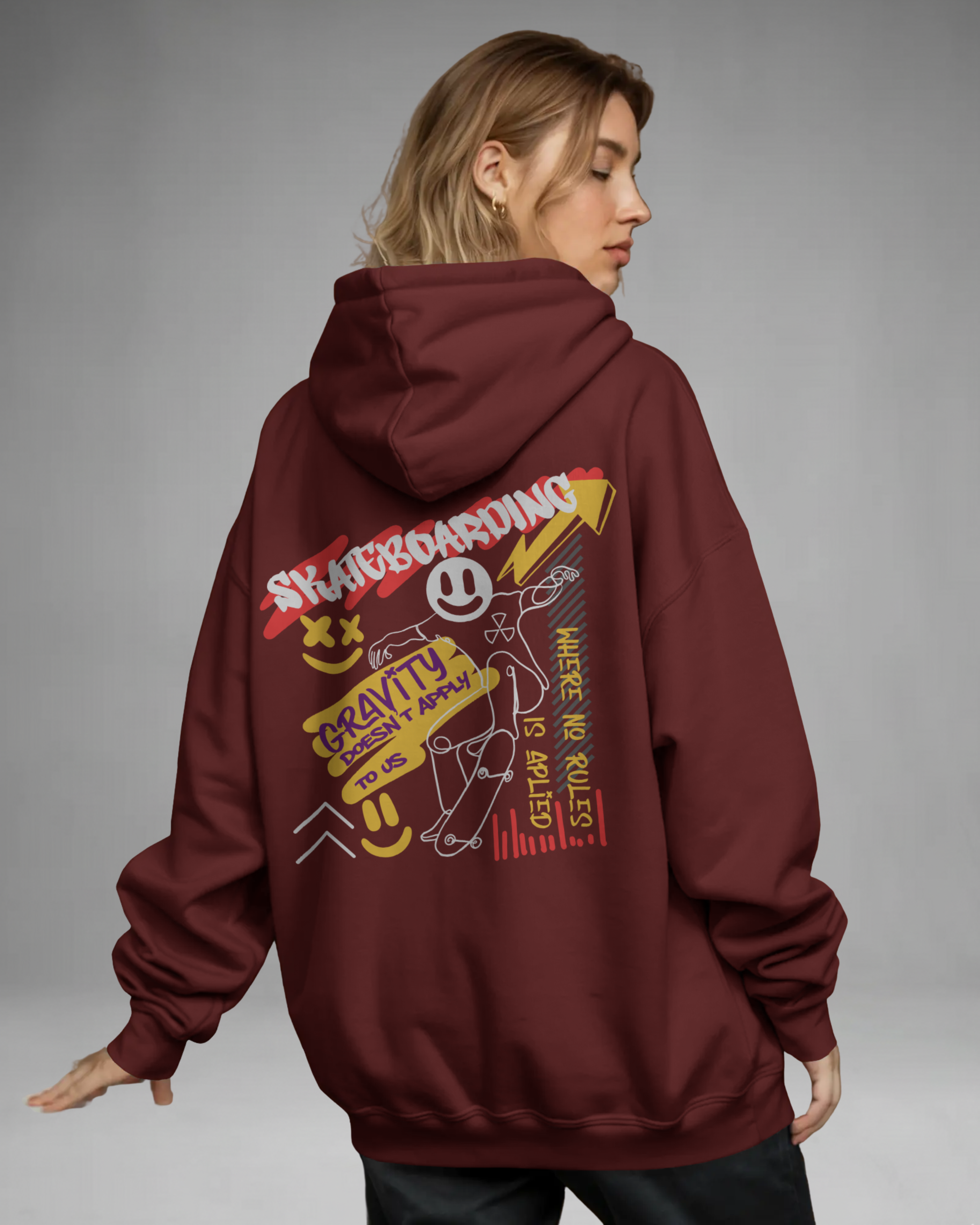 SKATEBOARD Hoodie (Brown)