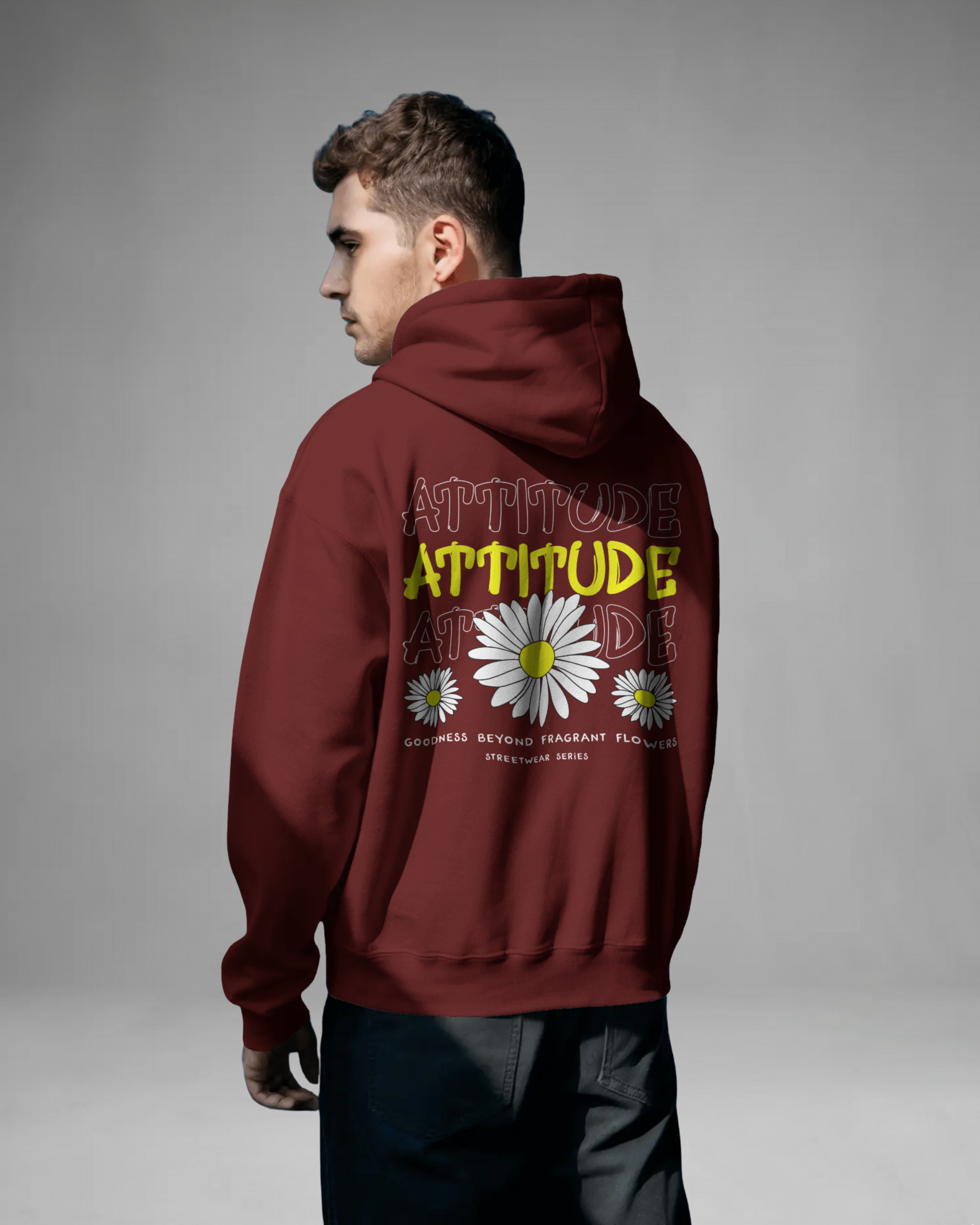 ATTITUDE Hoodie (Maroon)