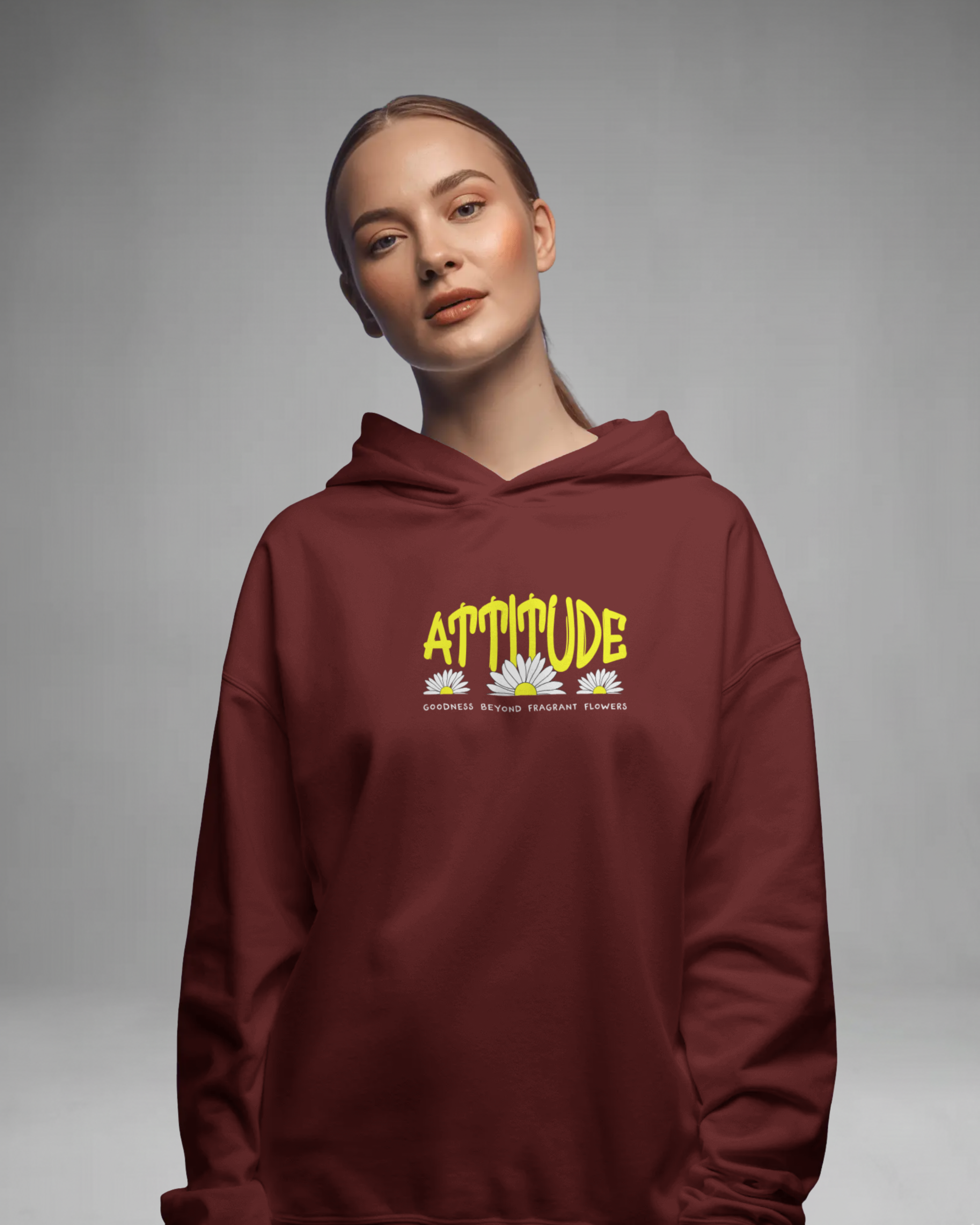 ATTITUDE Hoodie (Maroon)