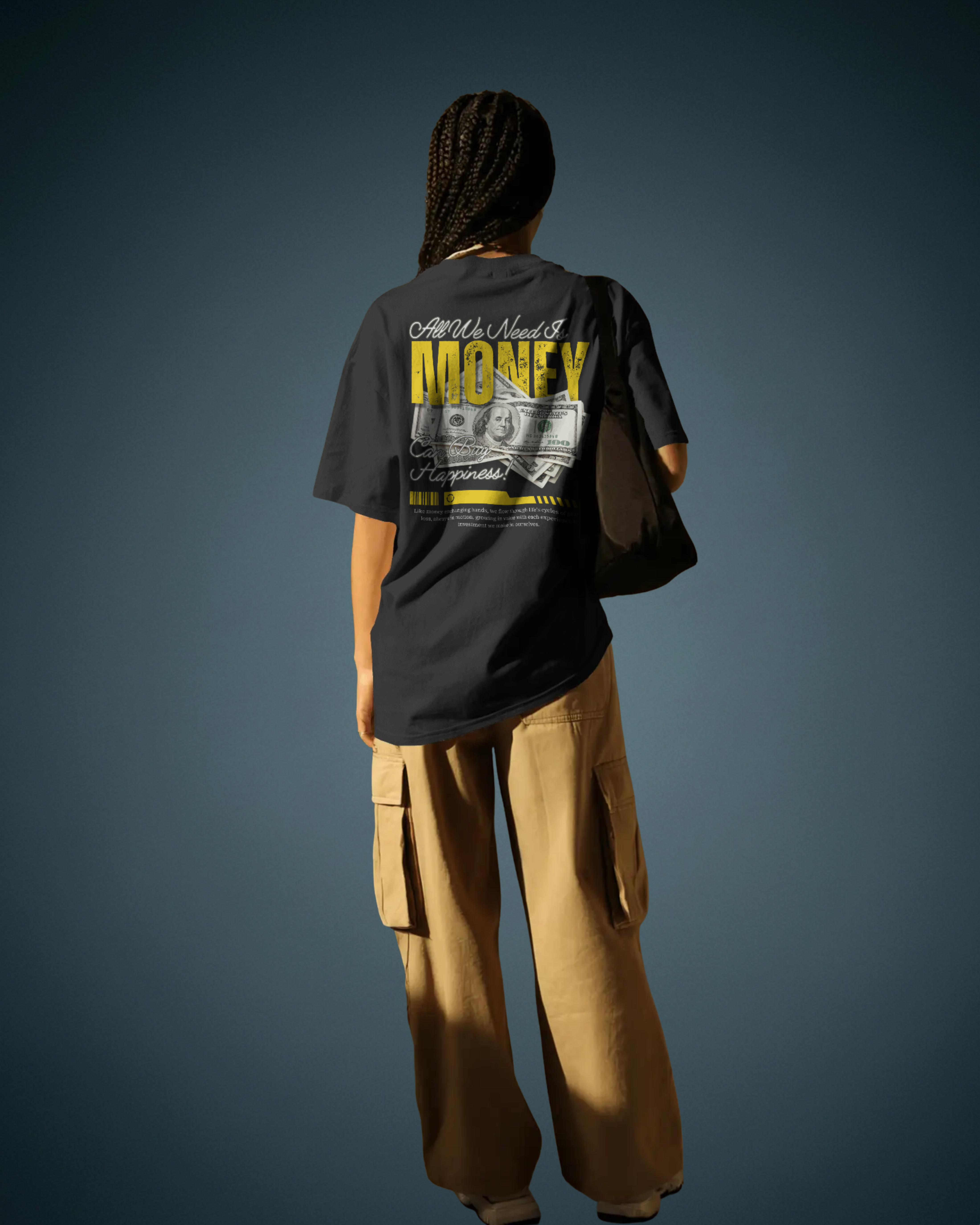 MONEY Oversize Tshirt (Black)