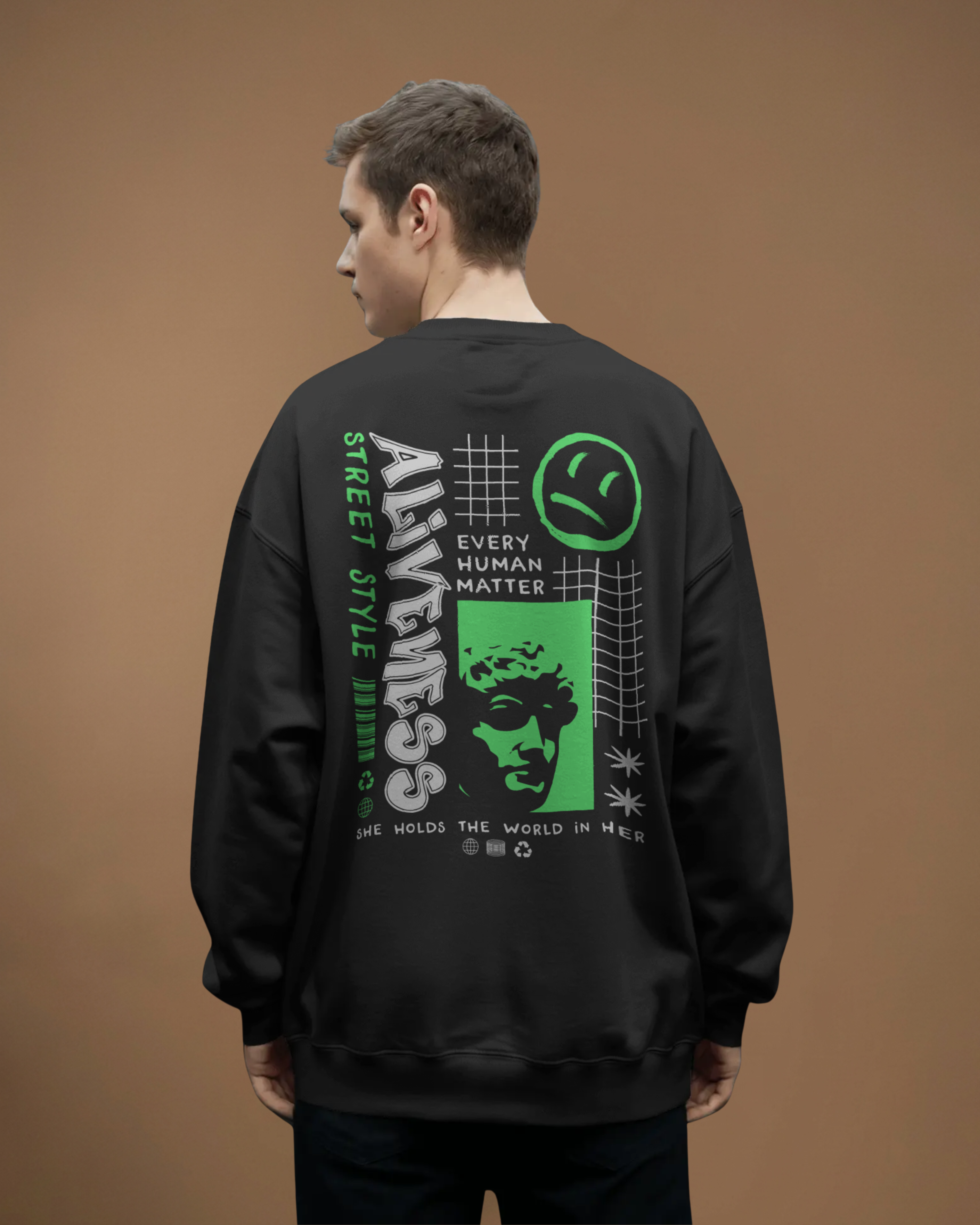 ALIVENESS Sweatshirt (Black)