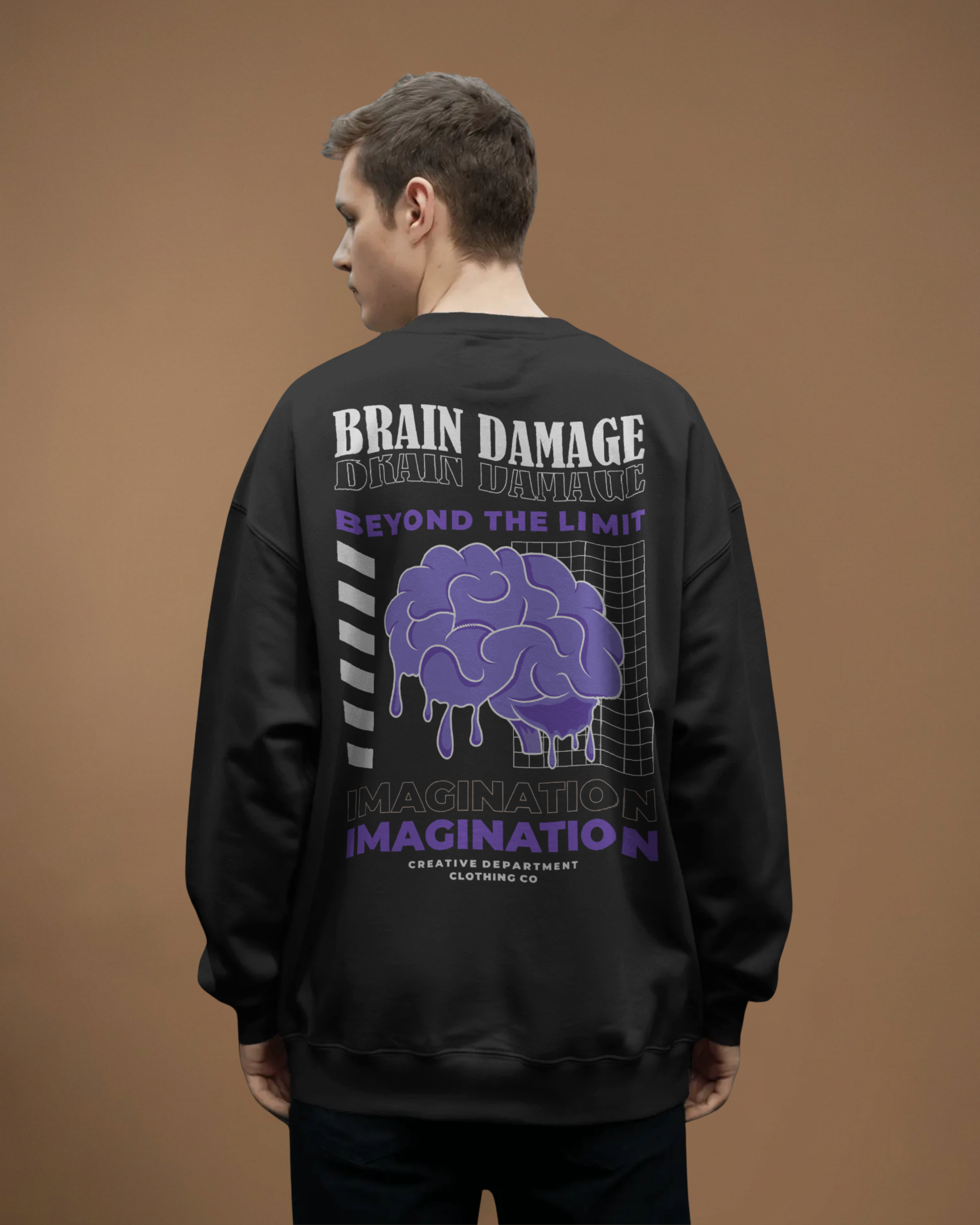 BRAIN DAMAGE Sweatshirt (Black)